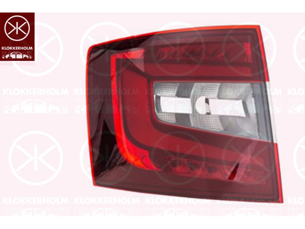 Tail Light Assembly, P21W, Right, PY21W, LED, Varroc