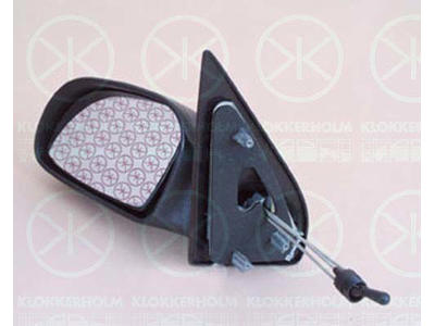 Exterior Mirror, Control: cable pull, Convex, Right