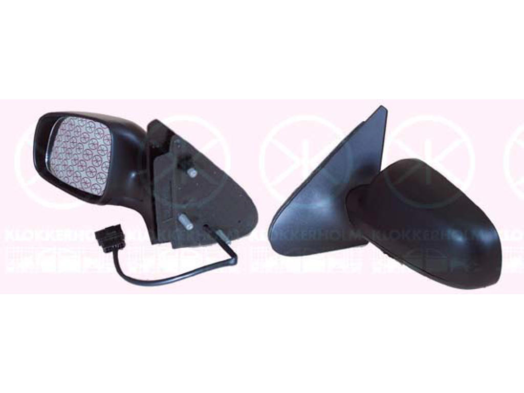 Exterior Mirror, w/primer, for electric mirror adjustment, Convex, Heatable, Right