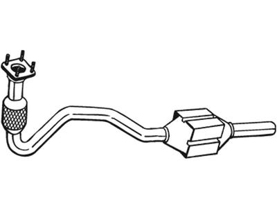 Catalytic Converter, with mounting parts, Emission Standard: Euro 3