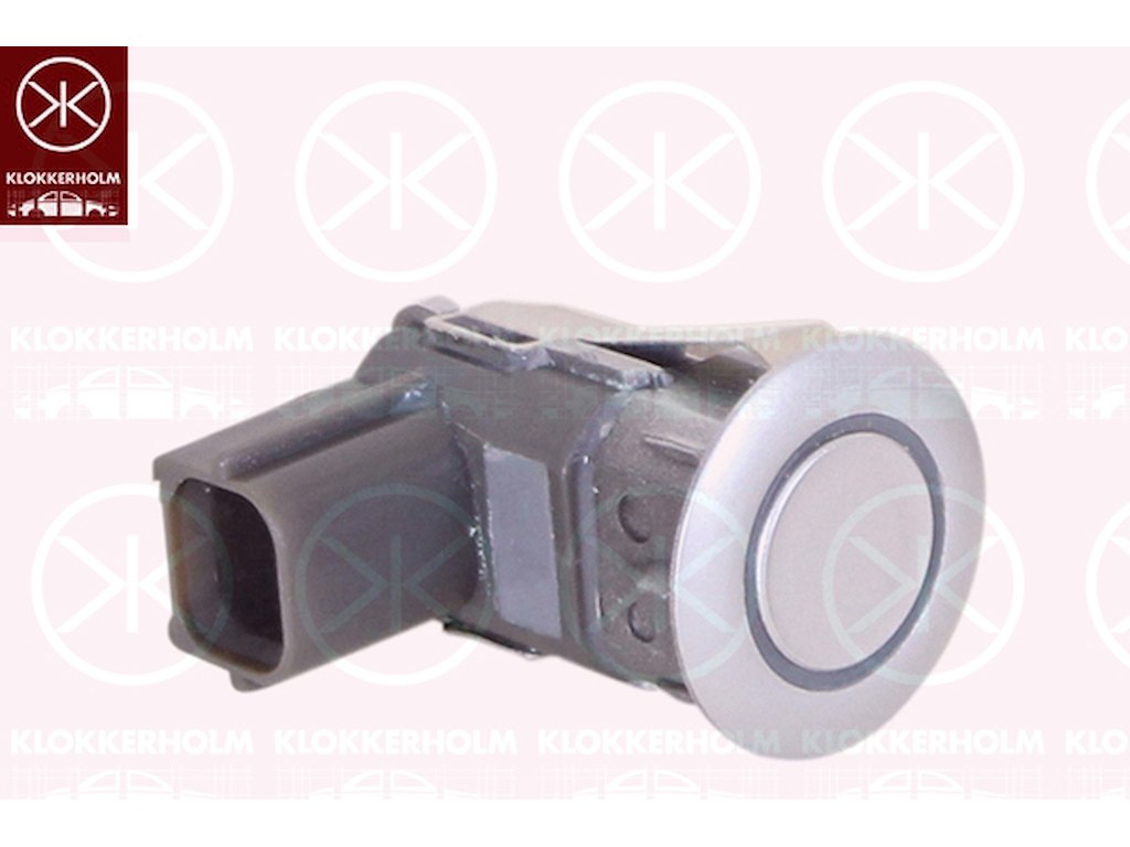 Sensor, parkeringshjälp, silver, fram och bak, Antal stickkontakter: 2, ultraljudsensor
