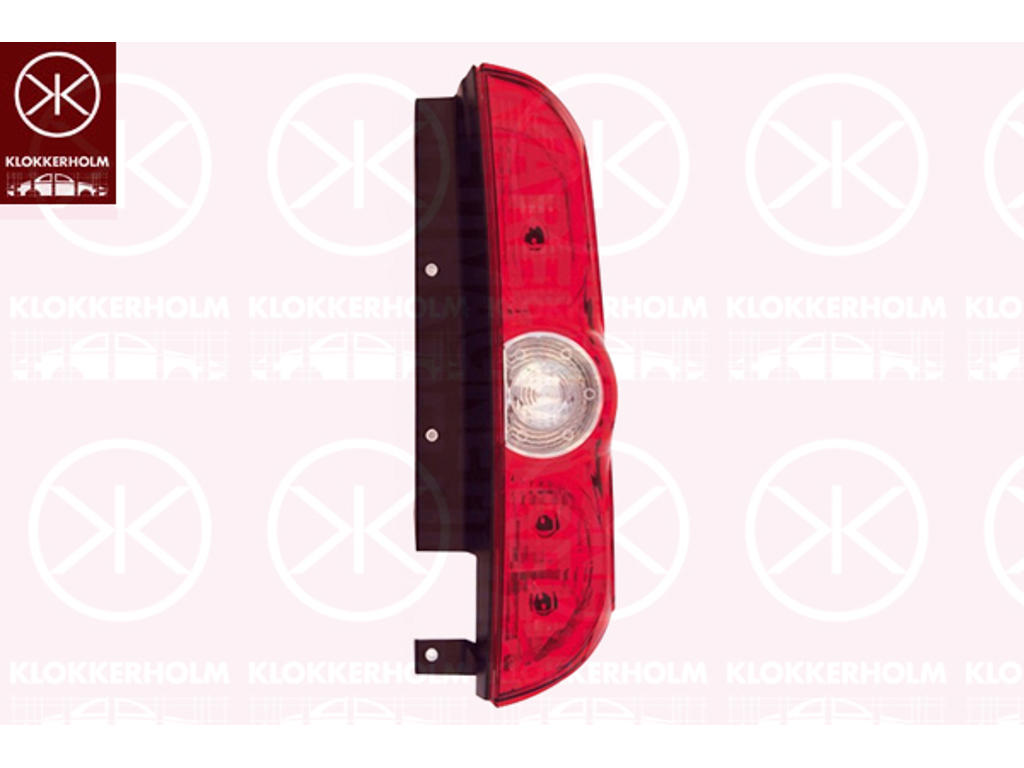 Tail Light Assembly, for vehicles with tailgate, with bulb holder, Right