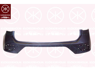 Bumper, w/primer, Rear, Upper section