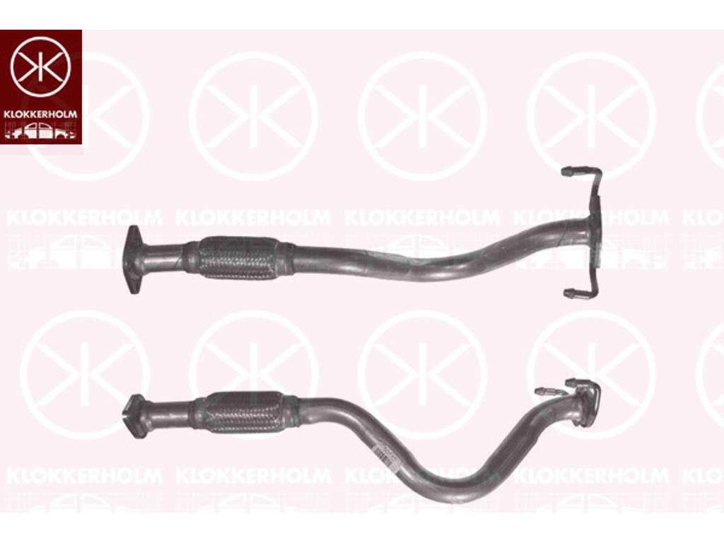 Exhaust Pipe, Front, for vehicles with catalytic converter