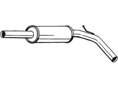 Centre Muffler, See accessories list for additionally required parts:  