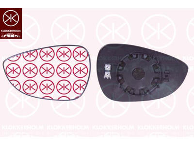Mirror Glass, exterior mirror, Aspherical, Heatable, Left