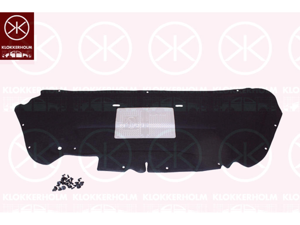 Engine Compartment Noise Insulation, Centre Section, Fitting Position: Bonnet