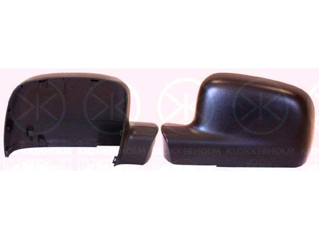 Housing, exterior mirror, black, Left