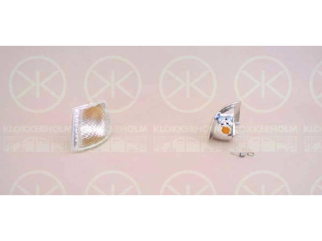 Direction Indicator, without bulb holder, white, Left