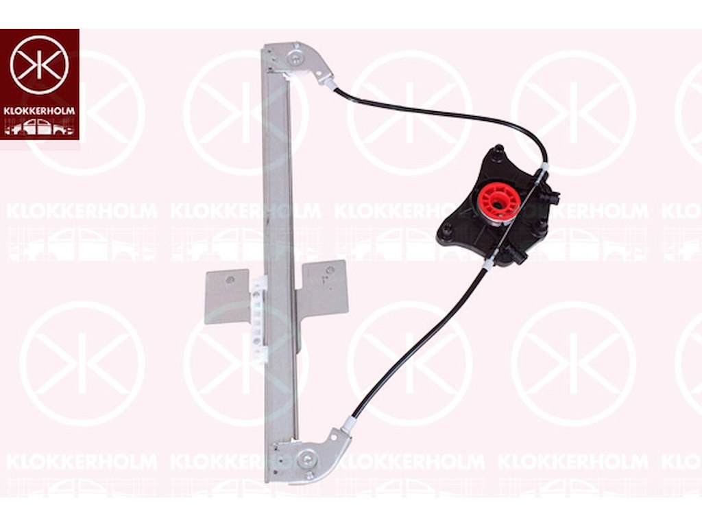 Window Regulator, 4/5-drs, without electric motor, Electric, Right Rear