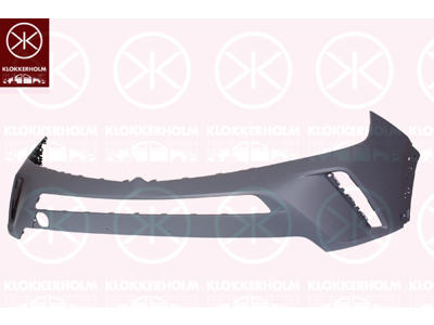 Bumper, w/primer, Front, with hole(s) for park distance control, Number of bores: 2