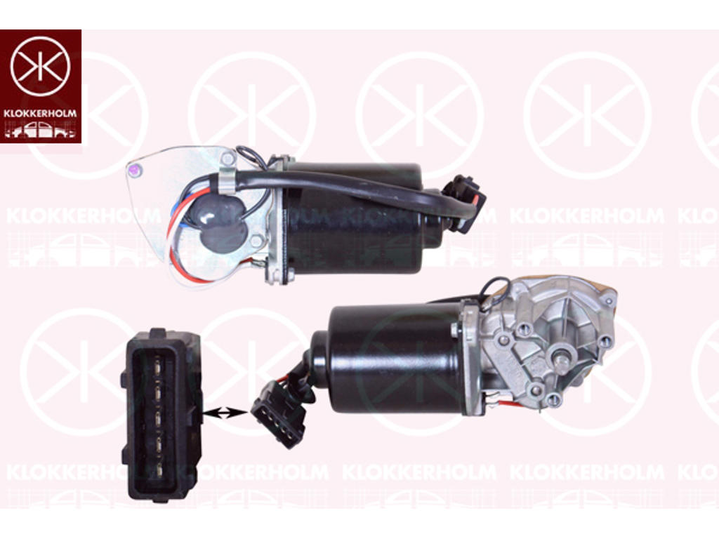 Vindrutetorkarmotor, Fram, Spänning [V]: 12