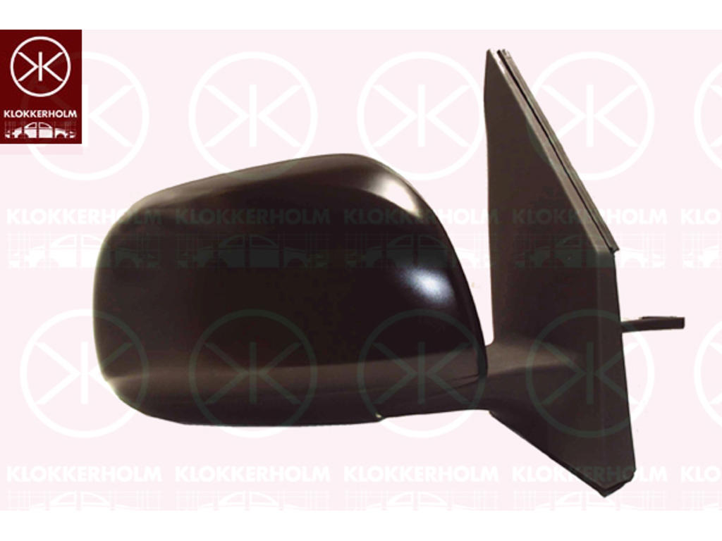 Exterior Mirror, w/primer, for electric mirror adjustment, Convex, Heatable, Left