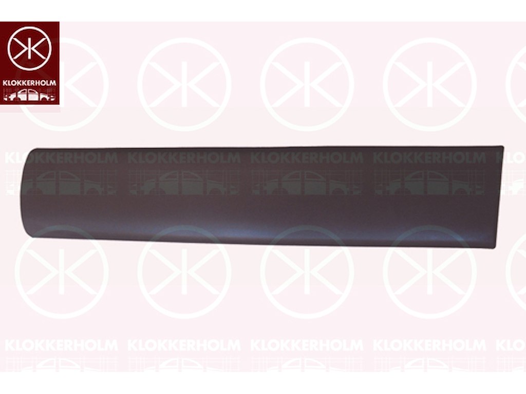 Prydnads-/ Skyddlist, dörr, 4-drs, till höger bak, svart