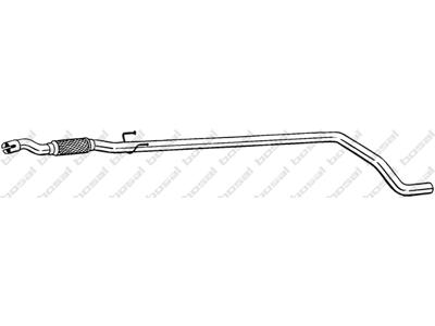 Exhaust Pipe, See accessories list for additionally required parts:  