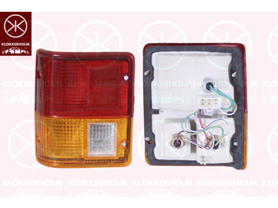 Achterlicht, Met lamphouder, Links, Knipperlamp kleur: geel