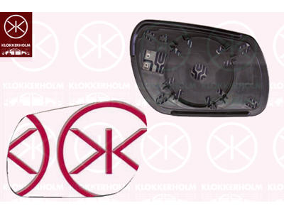 Mirror Glass, exterior mirror, Convex, Heatable, Left