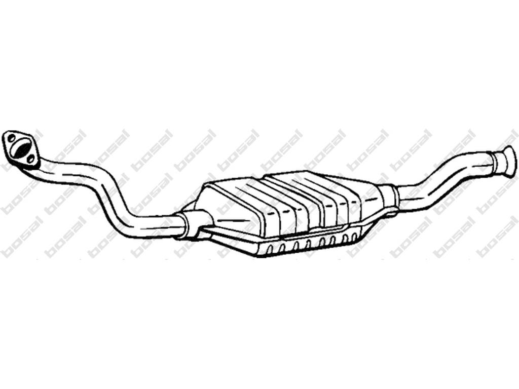 Catalytic Converter, with mounting parts, Emission Standard: Euro 3