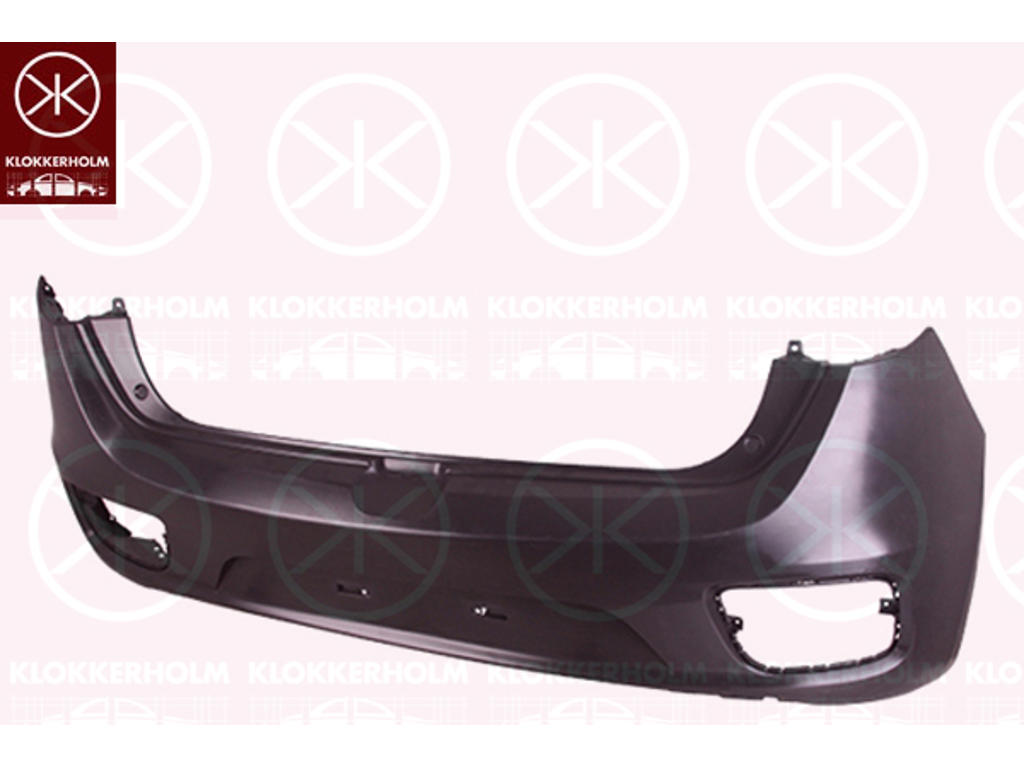 Bumper, Achter, Glad, Voertuiglijn/-variant: facelift