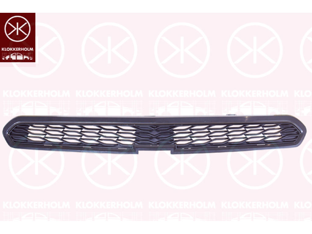 Radiator Grille, black, Upper section