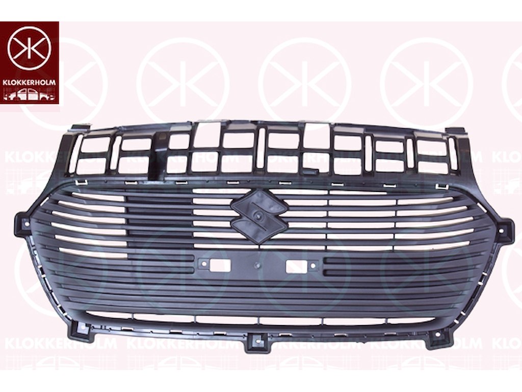 Radiator Grille, black, Upper section