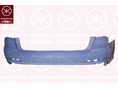 Kofanger, med hul/huller til parkeringsassistent, S-LINE, bag, Antal huller: 6, grundet