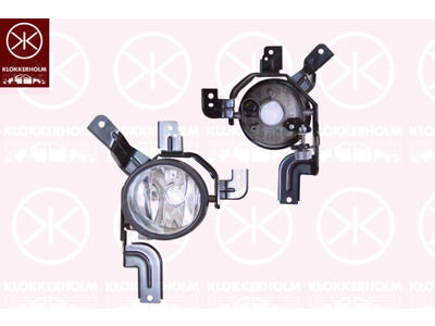 Front Fog Light, H11, Left Front, Housing Colour: smoke grey