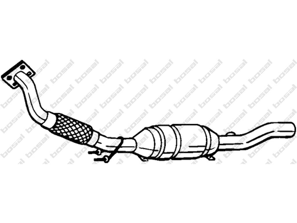 Catalytic Converter, Euro 4 (D4), with accessories