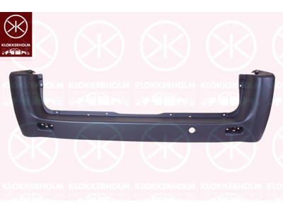 Bumper, Rear, black, Axle Distance [mm]: 3300
