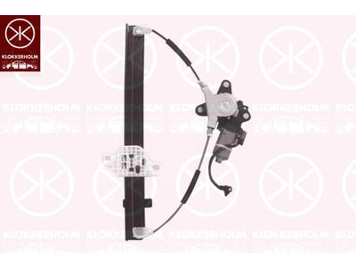 Window Regulator, with electric motor, Electric, Left Front