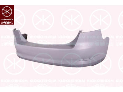 Bumper, 4-dr, Rear, without hole(s) for park distance control, w/primer