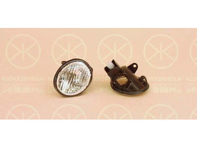 Direction Indicator, with bulb holder, white, Left Front