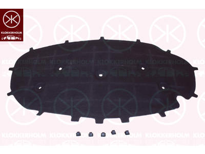 Engine Compartment Noise Insulation, Centre Section, Fitting Position: Bonnet