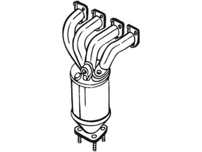 Catalytic Converter, with mounting parts, Emission Standard: Euro 3