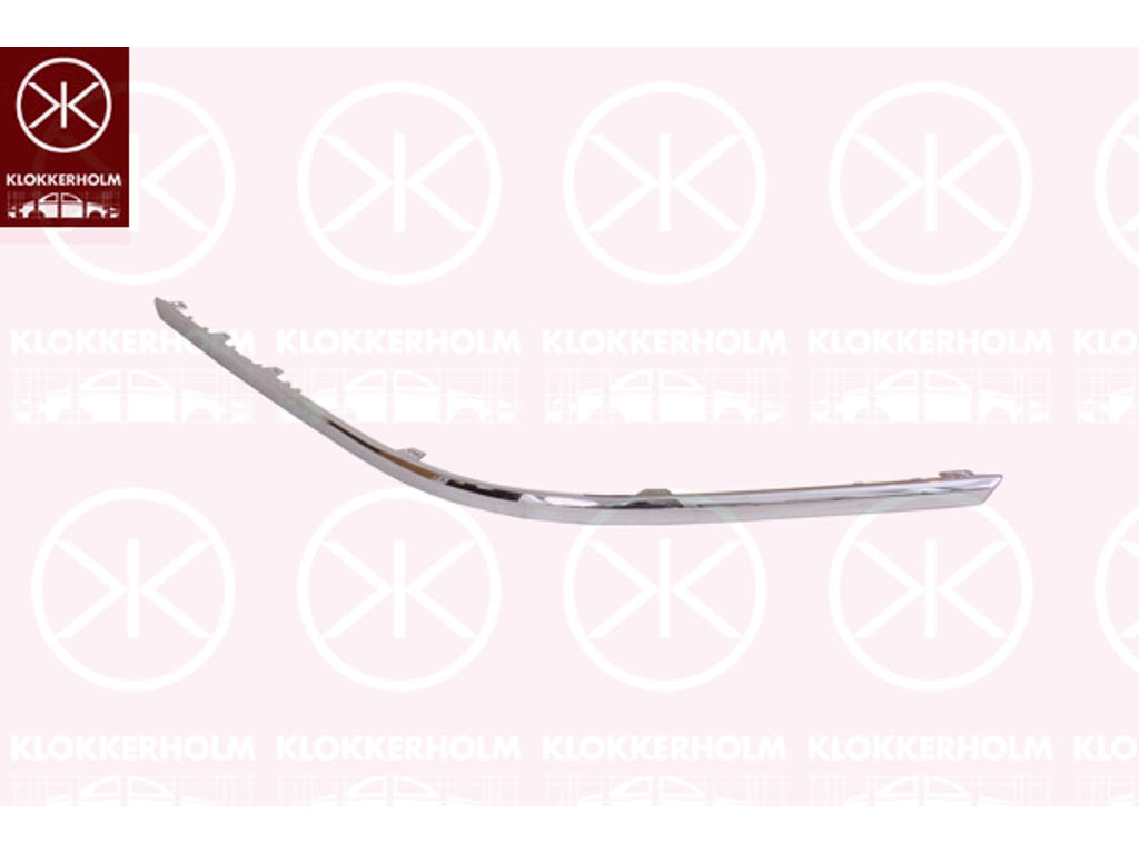 Trim/Protection Strip, bumper, chrome, Right Rear