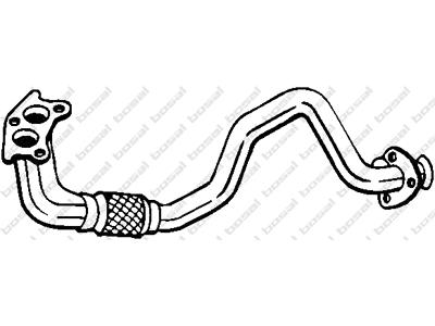 Exhaust Pipe, See accessories list for additionally required parts:  