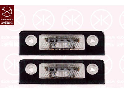 Licence Plate Light, LED, both sides, Set, 2