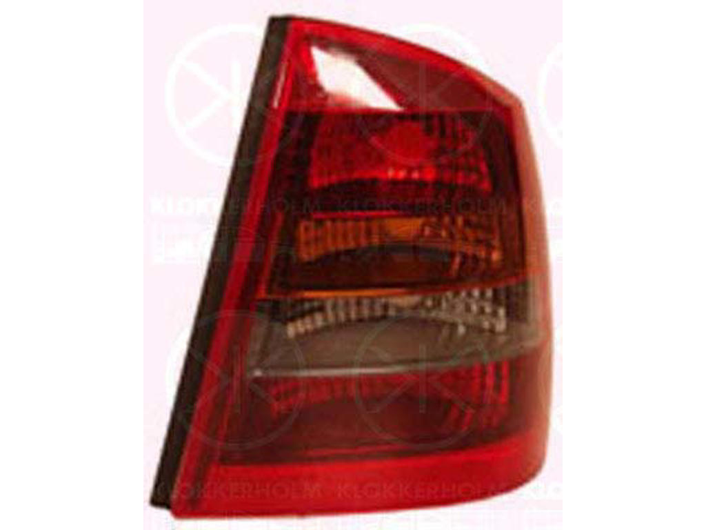 Tail Light Assembly, without bulb holder, Left, Indicator Colour: smoke grey