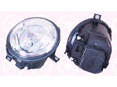 Headlight, H4, without motor for headlamp levelling, Left, Illuminance [lx]: 12.5