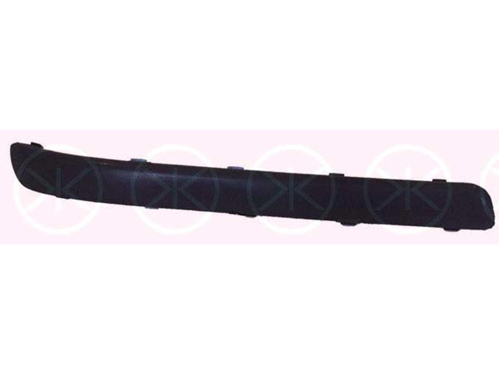 Trim/Protection Strip, bumper, black, Right Rear