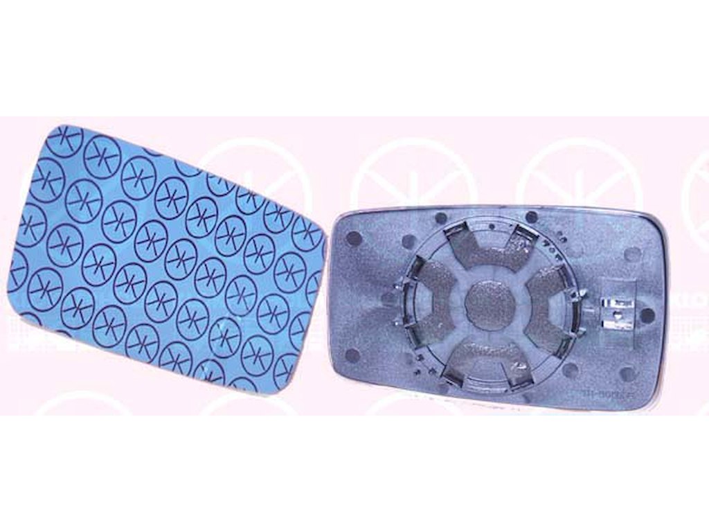 Sklo do zrcátka, vnejší zrcátko, konvexní, vyhrívané, modrá, pravá