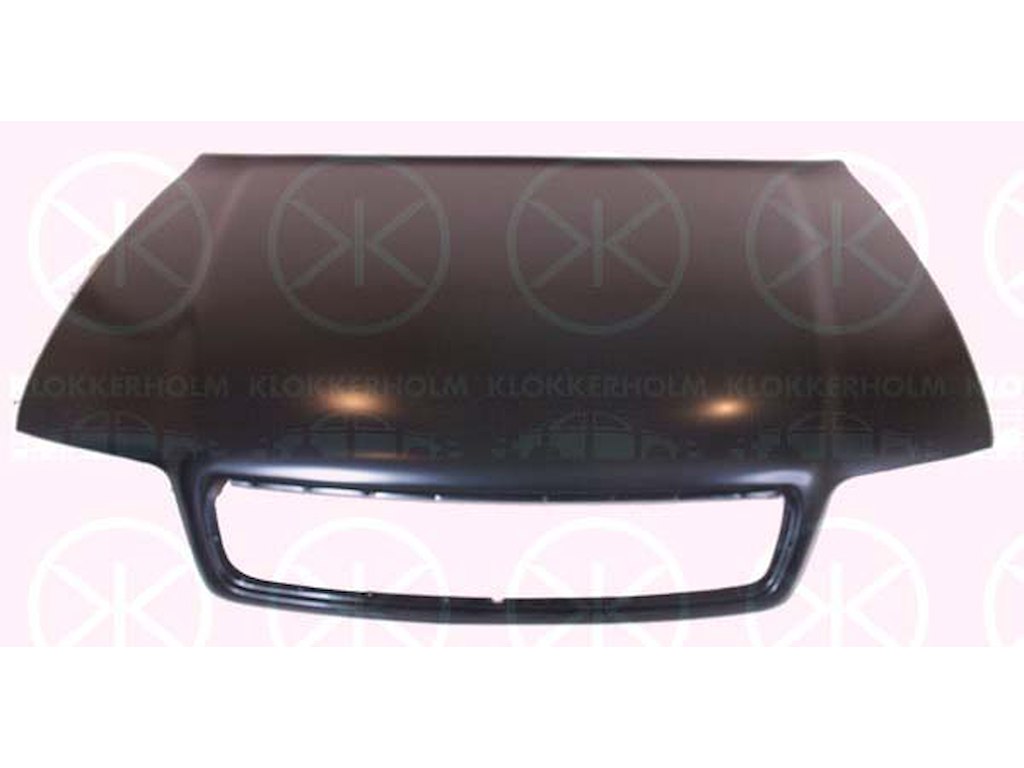 Bonnet, without hole(s) for washer nozzle, Zinc-coated