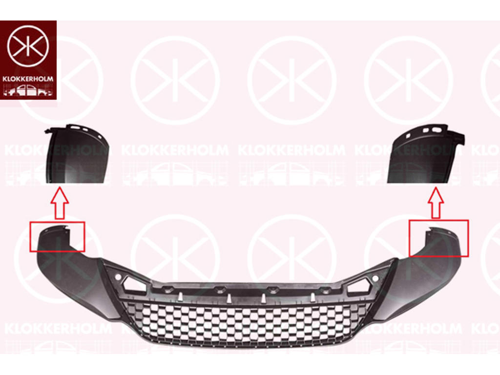 Spoiler, Fram, med hål för prydnads-/skyddslist