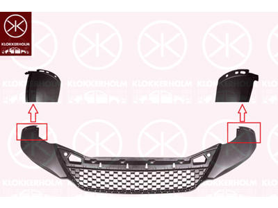 Spoiler, Fram, med hål för prydnads-/skyddslist