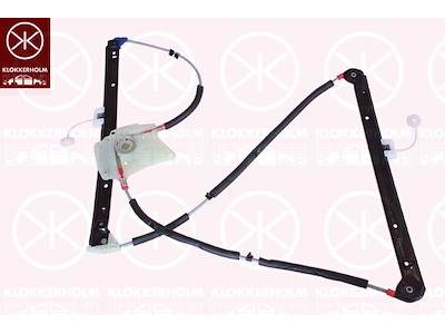 Window Regulator, 4-dr, OE-type, without electric motor, Electric, Right Front