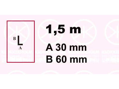 Profilpanel, L-profil, Højde [mm]: 60, Bredde [mm]: 30, Længde [mm]: 1500, Pladetykkelse [mm]: 1.25