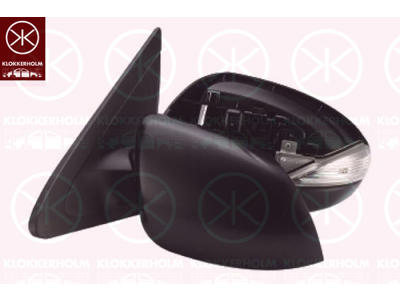 Exterior Mirror, Left, for electric mirror adjustment, with indicator, Heatable, w/primer, Aspherical