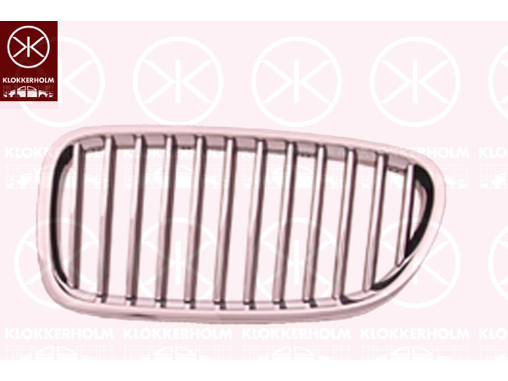 Kratka chlodnicy, chromowy/czarny, z prawej