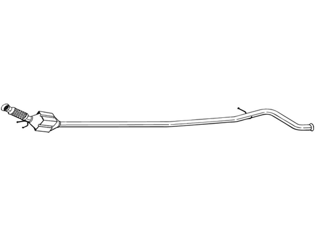Catalytic Converter, with mounting parts, Emission Standard: Euro 3