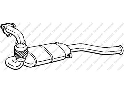Catalytic Converter, with mounting parts, Emission Standard: Euro 3